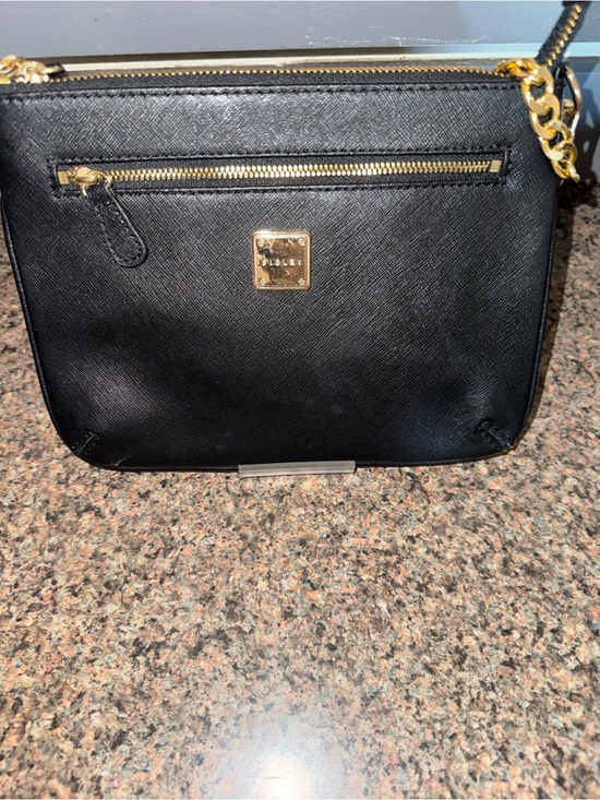 Sisley Handbags - Sisley Black Saffiano leather Wristlet EUC